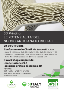3D PRINTING: Le potenzialità del nuovo artigianato digitale
